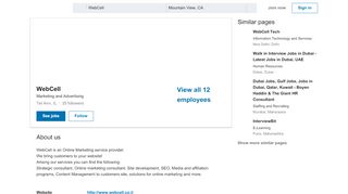 
                            6. WebCell | LinkedIn