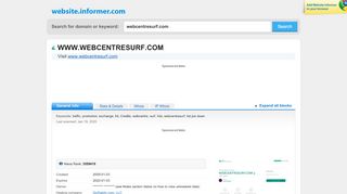 
                            10. webcentresurf.com at Website Informer. Visit Webcentresurf.