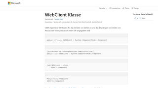 
                            4. WebClient Class (System.Net) | Microsoft Docs