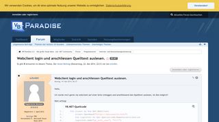 
                            1. Webclient login und anschliessen Quelltext auslesen. - Internet ...