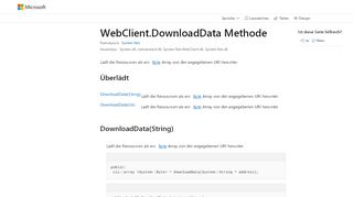 
                            3. WebClient.DownloadData Method (System.Net) | Microsoft Docs