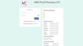 
                            6. WebConnect | MED-PLUS Pharmacy LTC | Log in