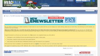 
                            2. WebCtrl login or password failure - HVAC-Talk