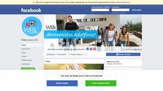 
                            2. Webcursos UAI - Inicio | Facebook