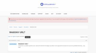 
                            5. WebDAV URL? | Virtualmin