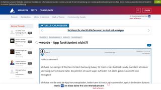 
                            12. web.de - App funktioniert nicht?! | AndroidPIT Forum
