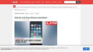 
                            1. Web.de auf dem iPhone einrichten - CHIP