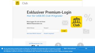 
                            3. WEB.DE Club - Login