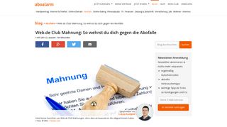 
                            2. Web.de Club Mahnung: So wehrst du dich gegen die Abofalle