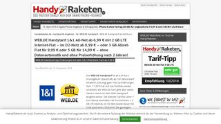 
                            6. WEB.DE Handytarif im Test: 2 GB ab 6,99 €, 3 GB Allnet-Flat 9,99 €