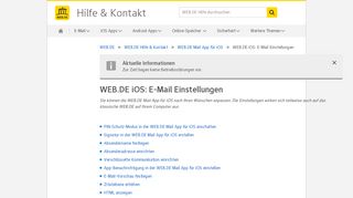 
                            6. WEB.DE iOS: E-Mail Einstellungen - WEB.DE Hilfe