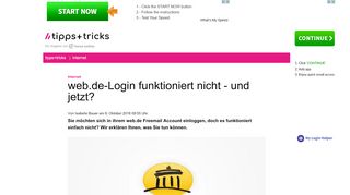 
                            2. web.de-Login funktioniert nicht - und jetzt? - Heise