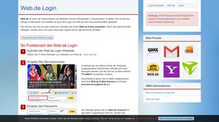 
                            3. Web.de Login - Login Seite