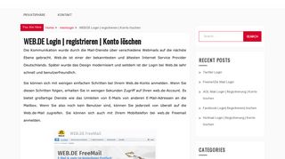 
                            11. WEB.DE Login | registrieren | Konto löschen