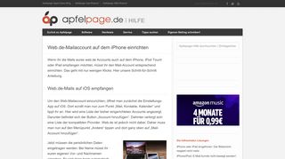 
                            9. Web.de-Mailaccount auf dem iPhone einrichten - Apfelpage