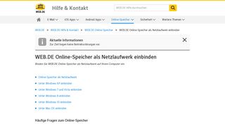 
                            9. WEB.DE Online-Speicher als Netzlaufwerk einbinden - WEB.DE Hilfe