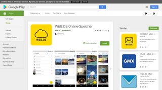 
                            10. WEB.DE Online-Speicher – Apps bei Google Play