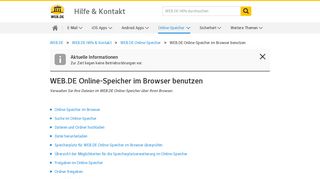 
                            5. WEB.DE Online-Speicher im Browser benutzen - WEB.DE Hilfe