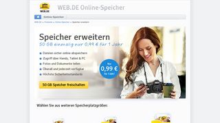 
                            6. WEB.DE Online-Speicher - WEB.DE Produkte
