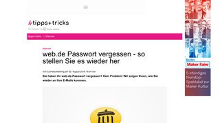 
                            7. web.de Passwort vergessen - so stellen ...