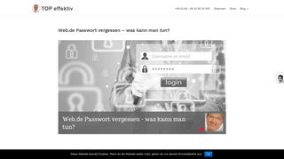 
                            9. Web.de Passwort vergessen - was kann man tun? - TOP-effektiv