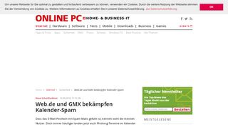 
                            8. Web.de und GMX bekämpfen Kalender-Spam - onlinepc.ch