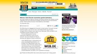 
                            4. Web.de: Viele Dienste momentan gestört (behoben) - teltarif.de News