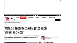 
                            9. Web.de wird zum Stromanbieter - COMPUTER BILD