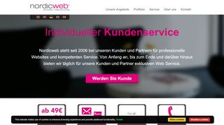 
                            4. Webdesign & Hosting in Hamburg - Nordicweb - Webdesign