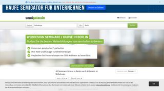 
                            8. Webdesign Seminare / Kurse in Berlin - Semigator