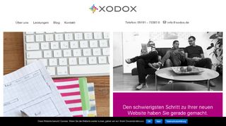 
                            2. Webdesign und Webhosting - XODOX GmbH