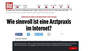 
                            11. Webdoktor DrEd.com behandelt nur online: Wie sinnvoll ist eine ...