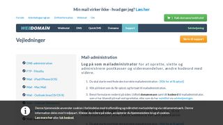 
                            7. Webdomain - Vejledning- Mail-administration