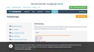 
                            9. Webdomain - Vejledning- PHP/MySQL