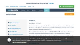 
                            4. Webdomain - Vejledning- Webmail