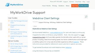 
                            9. Webdrive Client Settings - MyWorkDrive