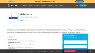 
                            12. Webdunia - Muvi Partner