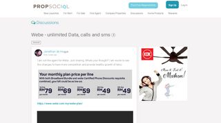 
                            7. Webe Unlimited Data, Calls And Sms | PropSocial