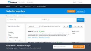 
                            6. Webeden login Jobs, Employment | Freelancer