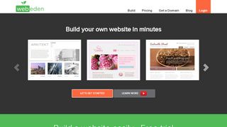 
                            2. WebEden Website Builder | Free trial to create your own site