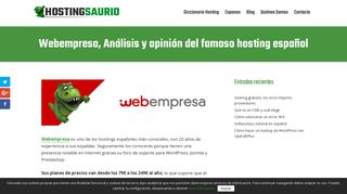 
                            7. Webempresa: Análisis y opinión del famoso hosting español