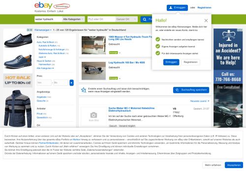 
                            6. Weber Hydraulik eBay Kleinanzeigen