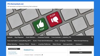 
                            11. WeBet4You - PC-Heimarbeit.net