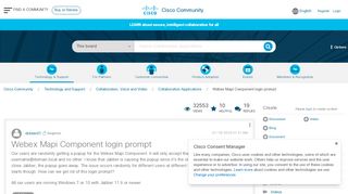 
                            8. Webex Mapi Component login prompt - Cisco Community