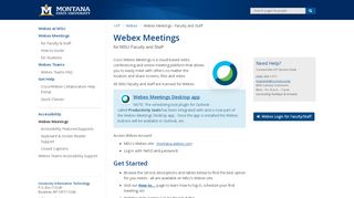 
                            11. Webex Meetings for MSU Faculty and Staff - WebEx | Montana State ...