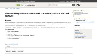 
                            11. Webex no longer allows attendees to join meetings before the host ...