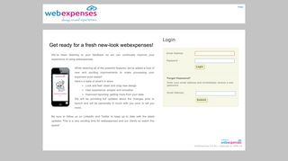 
                            2. WebExpenses ~ Login