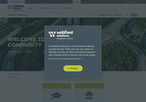 
                            5. WEBFLEET login issues - Customer portal