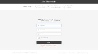 
                            1. WebForms™ login - ADLS - WebForms - Auckland District Law Society