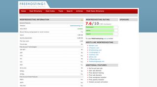 
                            12. Webfreehosting Review - Freehosting1.net